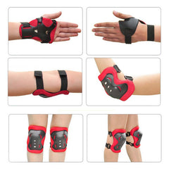 6pcs/set Children's Skateboard Wheel Slide Protection Pads Kids Roller Skating  Knee Elbow Wrist Protector Guard Pads Kit - Electric Skateboard